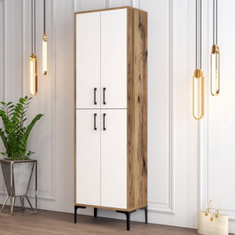 Hanah Home Zapatero Berlin A - Nogal y Blanco